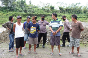 Polres Blitar Razia Penambangan Pasir Liar