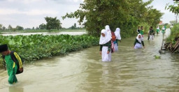 Bengawan Njero Meluap, 35 Desa di Lamongan Kelem
