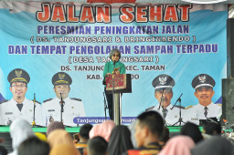 Hadiri Peresmian Peningkatan Jalan, Indah Kurnia Sebut Pentingnya Infrastruktur dan Transportasi Untuk Konektifitas Desa