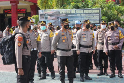 Pengamanan Pilkades Serentak 2022, Polres Probolinggo Gelar Serpas