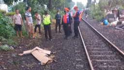 Penjual Ayam Tewas Tertabrak KA