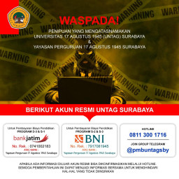 Humas Untag Surabaya Ingatkan Warga Untuk Waspada Penipuan Mengatasnamakan Kampus