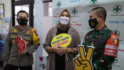 Kapolres dan Dandim Gresik Terima Vaksin Covid-19 Tahap 2