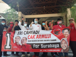 Tim Pemenangan Eri-Armuji:Cinta Rakyat Tak Bisa Dibendung