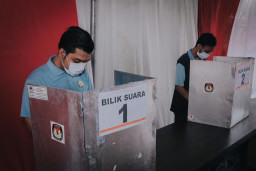 501 Warga Binaan Nyoblos di Lapas Sidoarjo