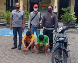 Terekam CCTV, 2 Dari 3 Malang Motor Diringkus
