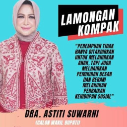 Astried, Istri Kadindik Jatim Maju Pilbub Lamongan