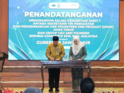 OPOP Kolaborasi Dengan Serunai Commerce, Sekdaprov Adhy Optimis Perkuat Ekosistem Halal Jatim