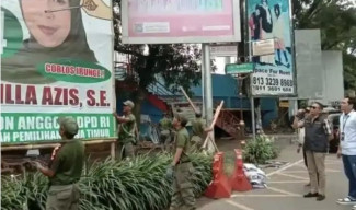 Pj Wali Kota Malang Pantau Penertiban APK