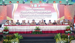 Rakor Forkopimda dan Forkopimcam se - Kabupaten Lamongan Zero Kampanye