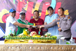 Meriahnya HPN 2024 PWI Mojokerto, Senam Sehat hingga Pesta Doorprize