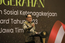 Pj Gubernur Adhy Dorong Seluruh Stakeholder Wujudkan Universal Coverage Pekerja di Jawa Timur