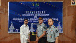 Warga Binaan Lapas Mojokerto Terima Remisi Khusus Hari Raya Nyepi 2024