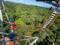 Pastikan Kebutuhan Listrik Jelang Idul Fitri Aman, PLN UIT JBM Jaga Sistem Transmisi di Segala lini