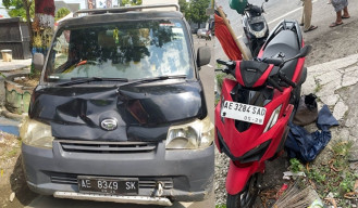 Laka Lantas Mobil Pikap Vs Motor di Ponorogo, 1 Emak-emak Tewas Ditempat