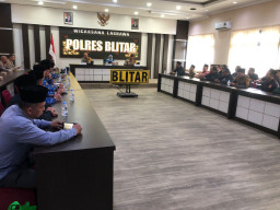 Bupati Bersama Forpimda Blitar Gelar Pertemuan dengan Pengurus Perguruan Silat se Blitar Raya