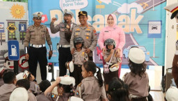 Polsanak Ajak Anak Tertib Berlalu Lintas