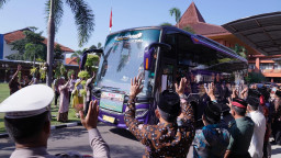 Lepas 145 CJH, Pj Wali Kota Mojokerto Do'akan Jadi Haji Mabrur