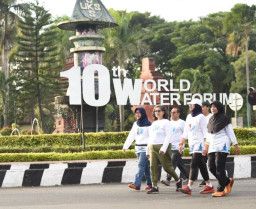 PJ Wali Kota Kediri Bersama Masyarakat Ikuti Kediri's Fun Run for 10th World Water Forum