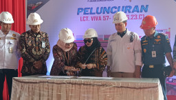 Bangun Ekosistem Maritim di Indonesia, PT Lestari Abadi Sakti dan Adiluhung Luncurkan Kapal LCT VIVA 57