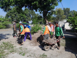 Karya Nyata TNI dan Warga, Pembangunan Jalan Sasaran TMMD Capai Tahap Penting