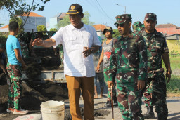 Kunjungan Kerja Danrem 084/BJ, Tinjau Progres TMMD ke-120 di Desa Penambangan