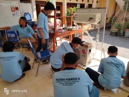 Pokir M Sochib bersama Disnaker Gelar Pelatihan Mekanik AC Desa Entalsewu