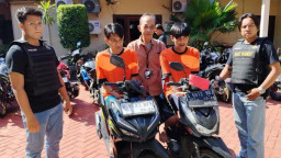 Polsek Wonocolo Amankan 2 Maling Motor yang Beraksi di 11 TKP