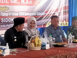 Warga Kurang Mampu Kelurahan Sidokare Dapat Bantuan 441 Sak Pangan Beras