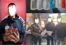 Operasi Sikat Semeru 2024, Polres Batu Ringkus 4 Pengedar Miras Oplosan