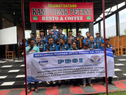 Driver di Mojokerto Deklarasi Pilkada Damai