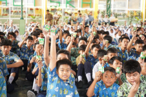 Peringati Hari Anak, Ratusan Pelajar SMP Al-Islam Krian Deklarasikan Anti Bullying