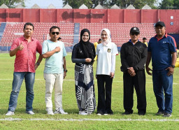 Ini Jawaban Ketua PSSI Kota Kediri Terkait Kehadiran Mbak Vinanda di Pembukaan Liga Internal Persik