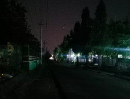 Diduga Meteran Hilang, Lampu PJU Mojoruntut Padam Tak Terurus
