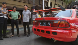 Pakai Lampu Blitz, Pengendara Roda 4 Diamankan Polisi