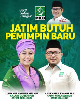 Mengejutkan, PKB Usung Luluk Hamidah-Lukmanul Khakim di Pilgub Jatim 2024