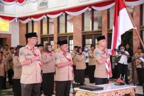 Wali Kota Eri Resmi Jadi Ketua Majelis Pembimbing Cabang Pramuka Kota Surabaya