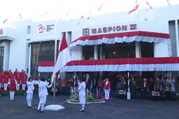 Alim Markus Pimpin Upacara HUT RI Ke-79