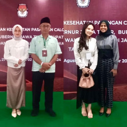 KPU Kota Kediri Antar Bapaslon Wali Kota dan Wakil Wali Kota Kediri Pemeriksaan Kesehatan