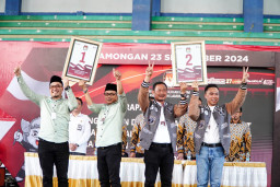 Tok! Nomor Urut Paslon Pilkada Lamongan Disahkan