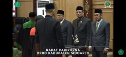 Pengambilan Sumpah/Janji Ketua dan Wakil Ketua DPRD 2024-2029 Berlangsung Khidmat