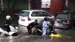 2 Jam Diguyur Hujan Deras, Kota Kediri Dilanda Banjir