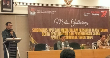KPU Sidoarjo Gelar Media Gathering Jelang Masa Tenang