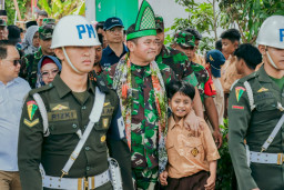 KSAD Resmikan Program Pipanisasi TNI Manunggal Air di Pulau Bawean