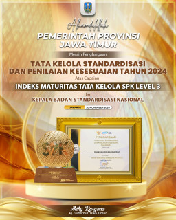 Pemprov Jatim Raih Penghargaan dari BSN