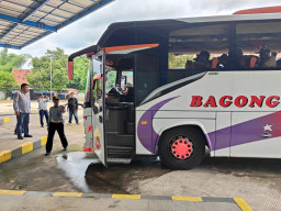 Tingkatkan Pengawasan Angkutan Umum Jelang Nataru, Dishub Kota Kediri Lakukan Ramp Check