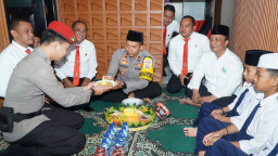 Satuan Reskrim Polres Blitar Gelar Tasyakuran Bersama Anak Yatim