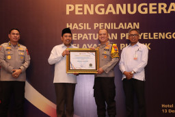 Polres Blitar Raih Penghargaan dari Ombudsman RI