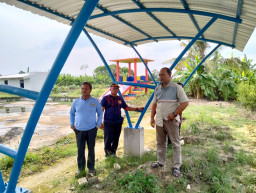 Sesuai RAB, Pemdes Golokan Sidayu Kebut Pembangunan Sarpras Wisata