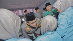 Peringati Isra Mi'raj, Polres Blitar Santuni Puluhan Anak Yatim